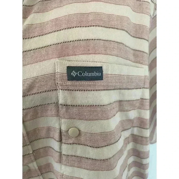 Columbia Sport Performance Snap Button Down Striped Men's Sz XXL - Picture 4 of 10